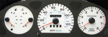 Lockwood Fiat Punto Mk1 no Needle Rest Pegs YELLOW (A) Dial Kit 40XXX