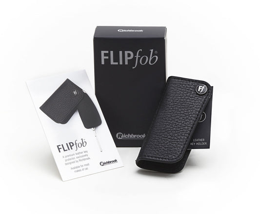 Richbrook FlipFob - Genuine Leather Car Key Holder & Protector - Audi/VW/Fiat