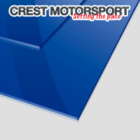 Pair of (2) 3mm BLUE Mud Flaps/Dirt Guard Material 50cm x 30cm Race/Rally Car