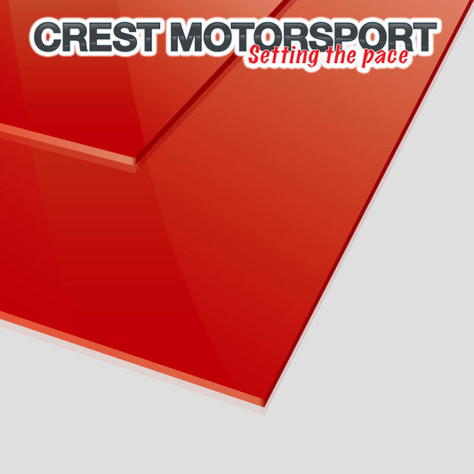 Pair of (2) MSA Spec 4mm RED Mud Flaps/Dirt Guard Material Race/Rally Car