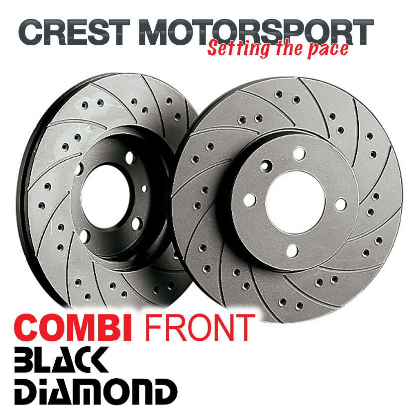 BLACK DIAMOND Combi Vented Front Brake Discs (324mm) Drilled/Grooved KBD1113COM