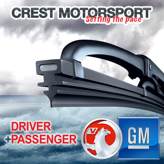 GENUINE Vauxhall/GM Front Driver/Passenger Windscreen/Window Wiper Blades 16/16"