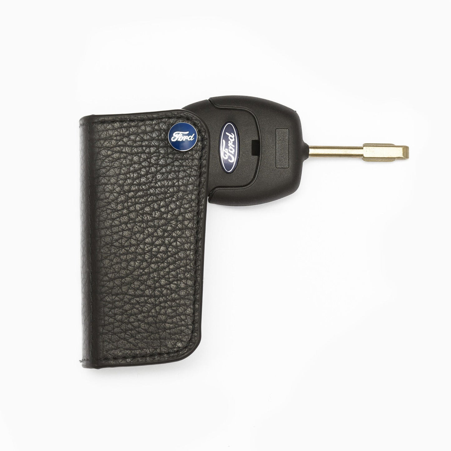 Richbrook 'Official Licensed' Ford Logo FlipFob (Leather Car Key Holder)